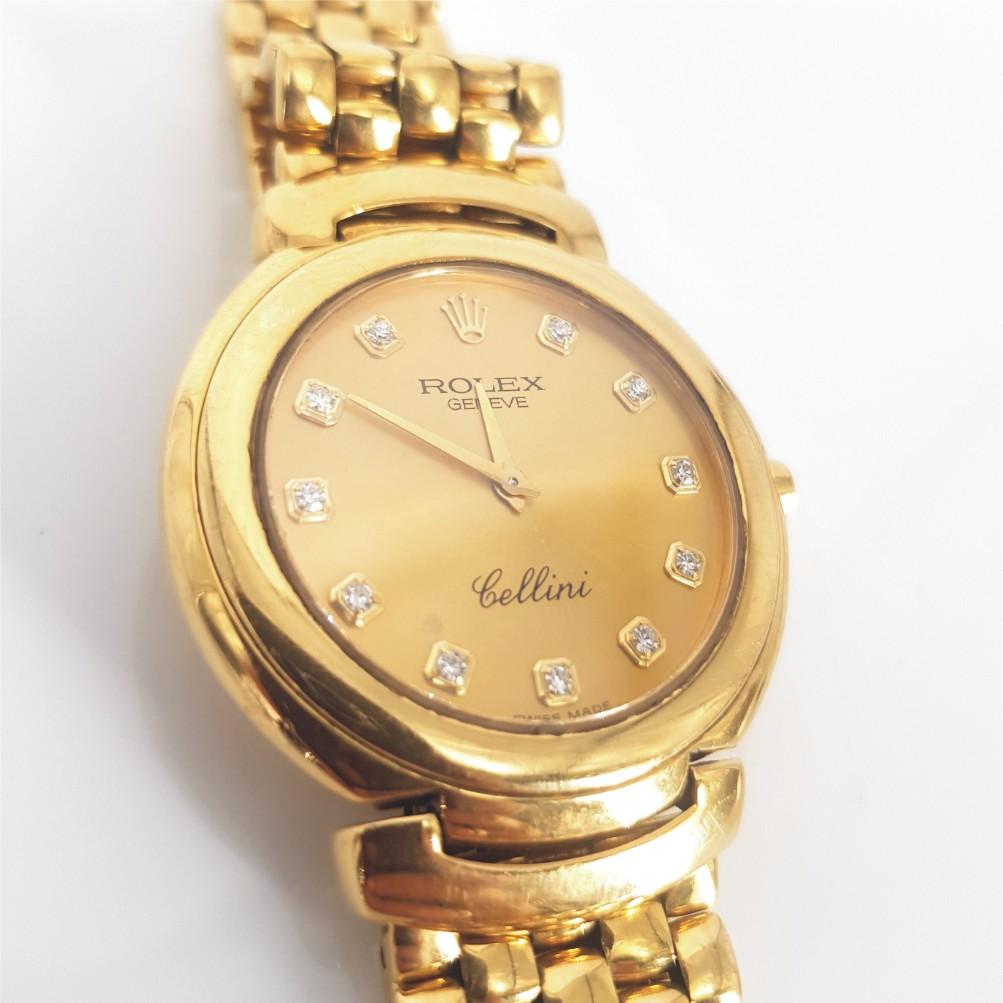 Classical Roman 18ct Yellow Gold Rolex Cellini 