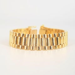 18ct Yellow Gold Rolex Style Bracelet
