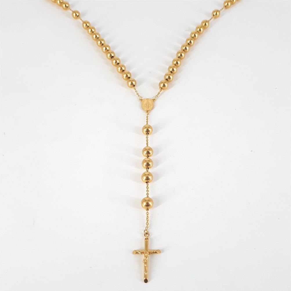 18k gold rosary