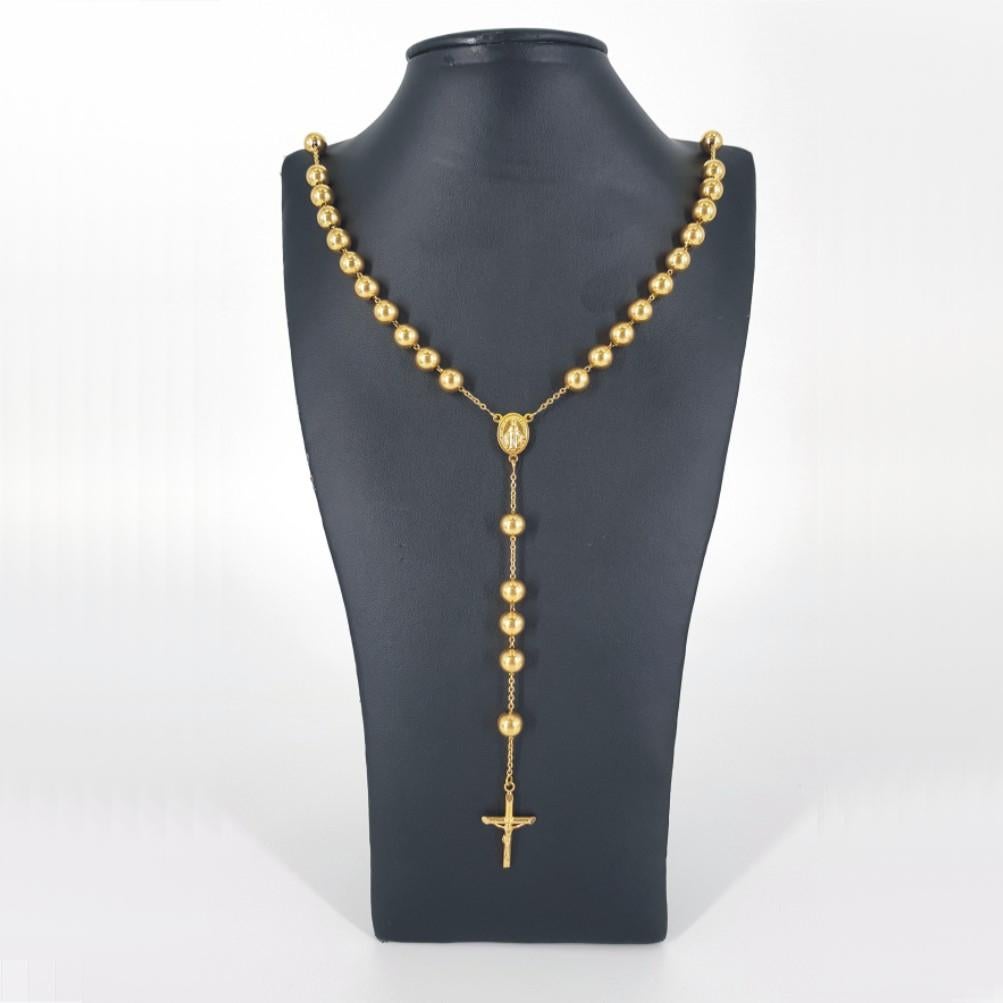 Women's or Men's 18ct Yellow Gold Rosary