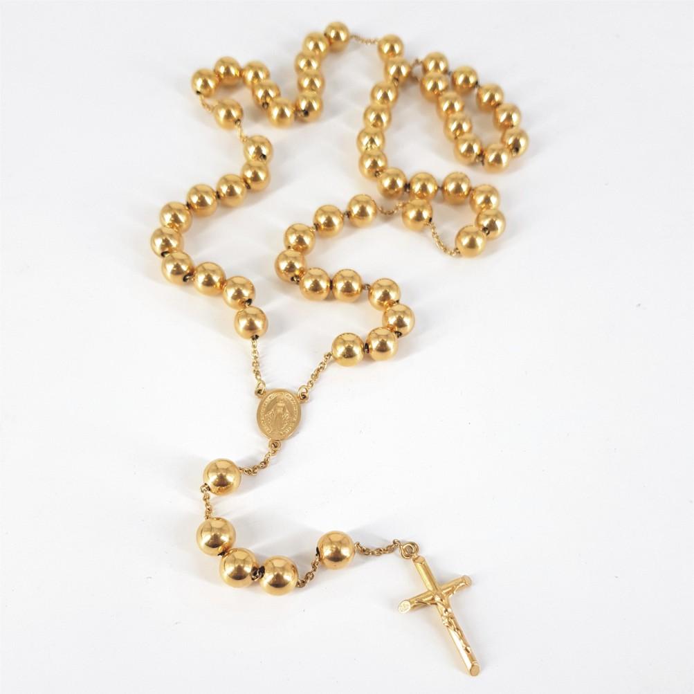 18ct Yellow Gold Rosary 1