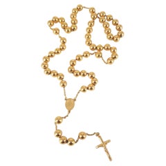 18 Karat Gelbgold Rosenkranz