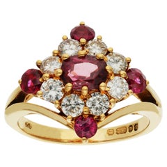 18ct Yellow Gold 1.00ct Ruby & 0.80ct Diamond Cocktail Ring