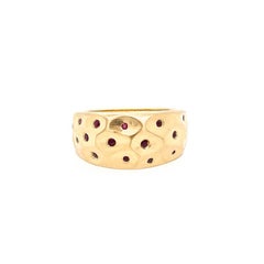 18ct Yellow Gold & Ruby Ring "Lava"