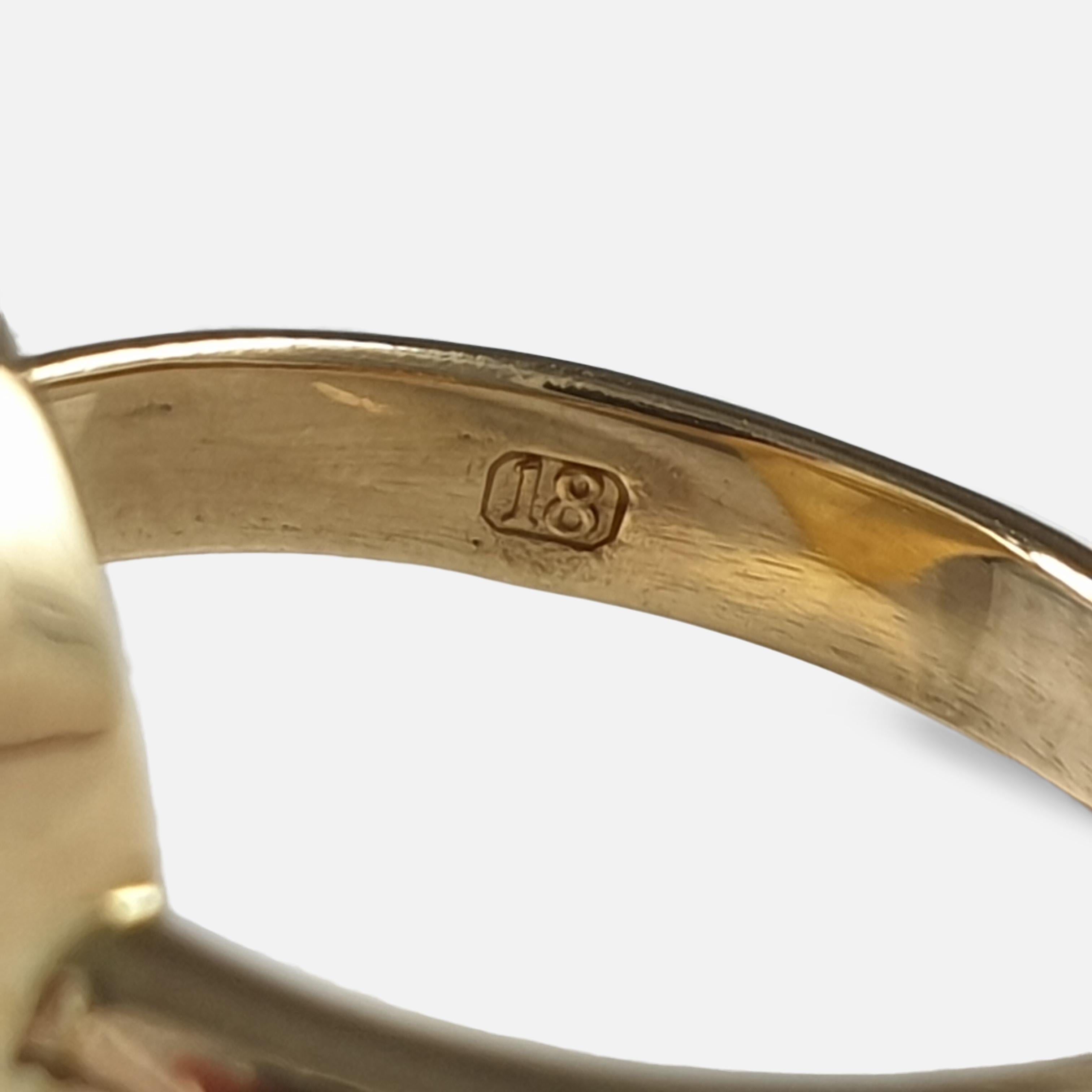 Anello con cammeo di sardonica in oro giallo 18 carati in vendita 7