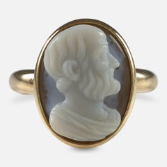 18ct Yellow Gold Sardonyx Cameo Ring