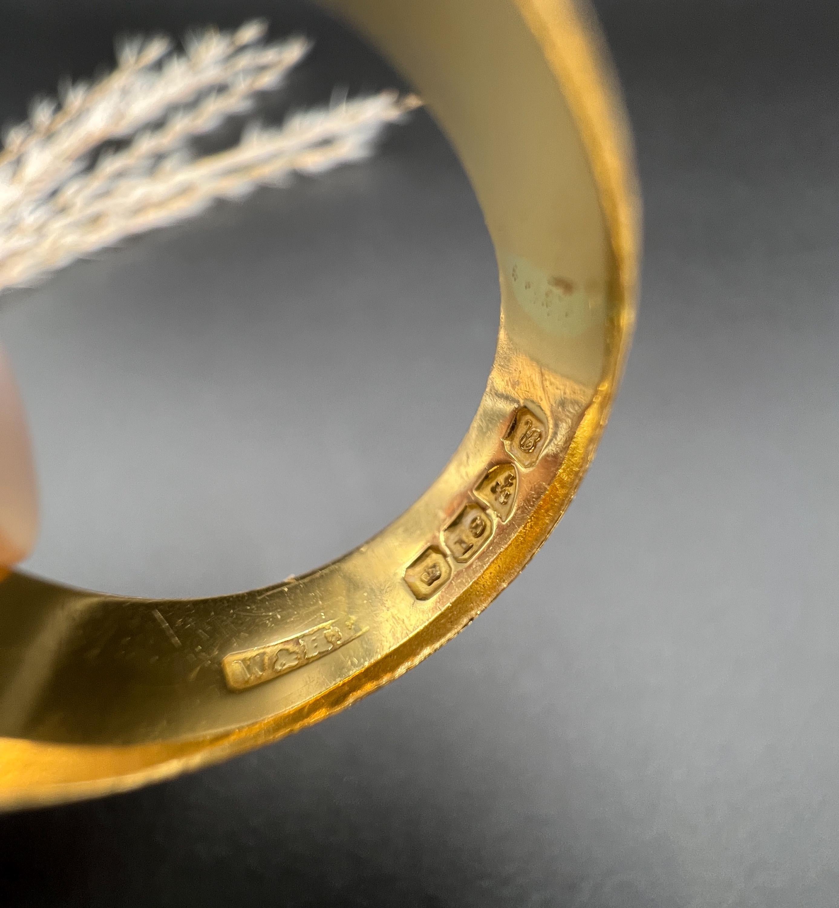 Boucle de ceinture en or jaune 18 carats, sertie de diamants en étoile, poinçonnée Chester 1917 Bon état - En vente à Brighton, GB