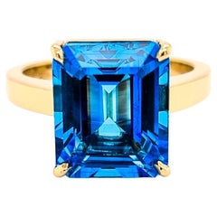 18ct Yellow Gold & Swiss Topaz Ring "Alaura"