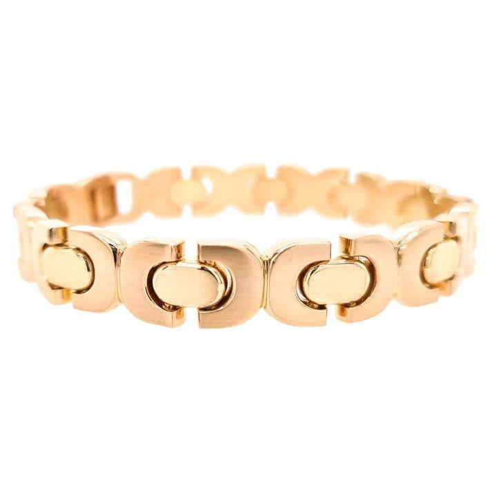 18ct Yellow Gold unisex Bracelet "The One" For Sale