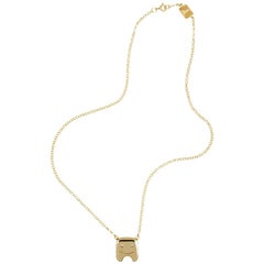 18 Carat Yellow Gold Vermeil and Diamond 'Sweet Tooth' Necklace