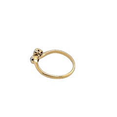 18ct Yellow & White Diamond Crossover Ring, 0.16ct Natural Diamonds