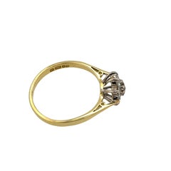 18ct Yellow & White Gold Diamond Cluster Ring, Set With 2.25ct Round Diamonds