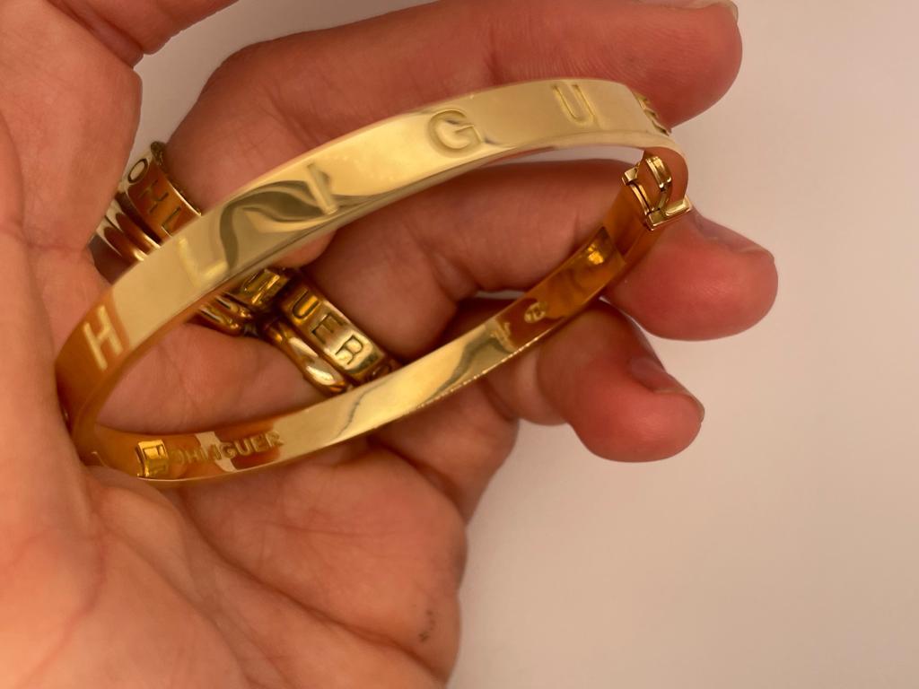 18ct yellow white or rose gold cuff bracelet bangle solid gold In New Condition For Sale In Brisbane, AU