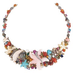 18ct Yellow White & Rose Gold Santagostino Caribbean Reef Necklace