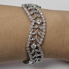 18K 10.04 Carat Diamond Bracelet - 7.25 inches