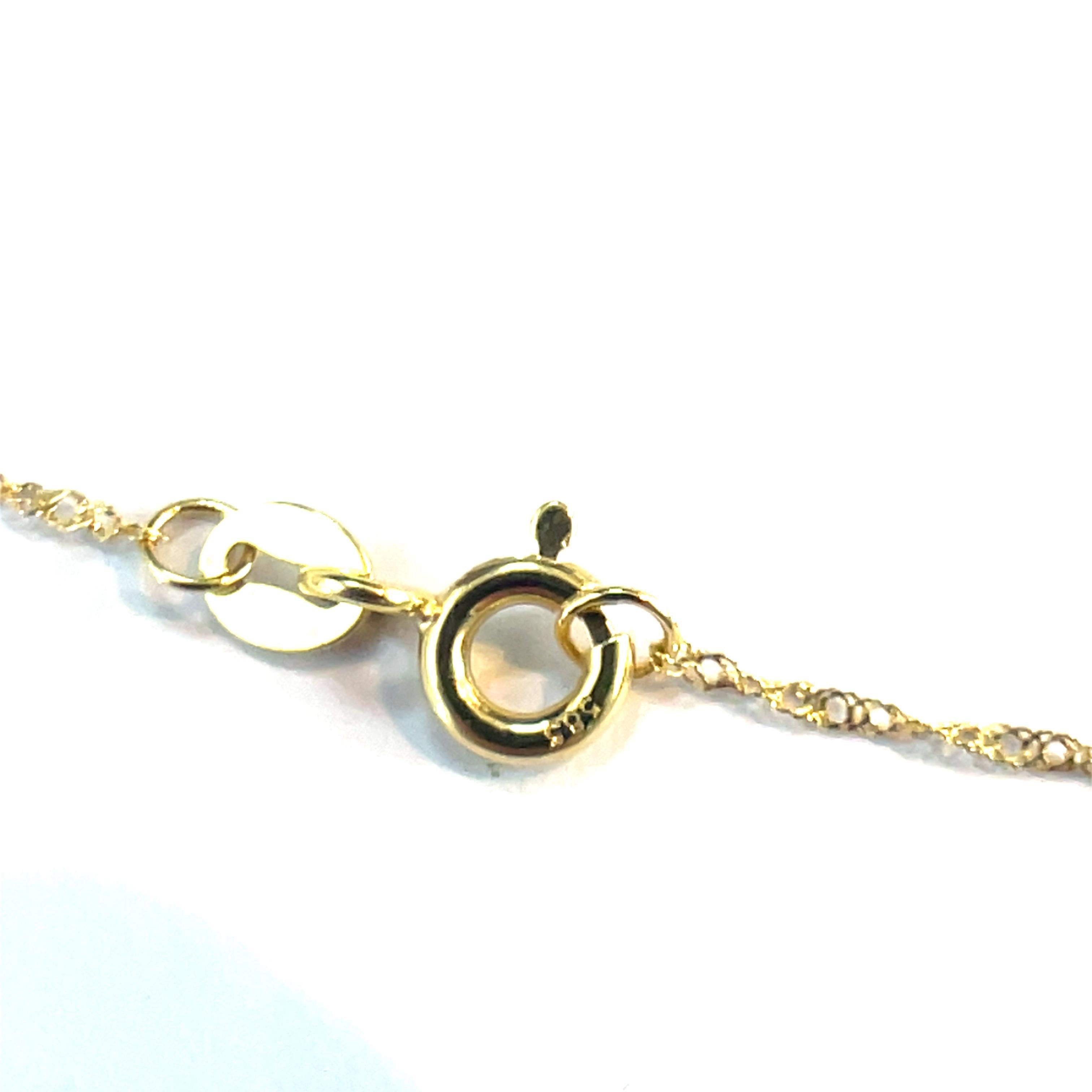 Colgante espina de pez con incrustaciones de diamantes en oro amarillo de 18k/14k Moderno en venta