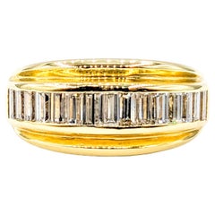 18k 1,58 Karat Baguette-Ring mit Kanalfassung