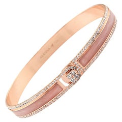 18k & 1.65 Carat Rose Border Spectrum Rose Gold and Diamonds Bracelet by Alessa