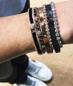 Alessa Border Bracelet 18 Karat White Gold Spectrum Collection