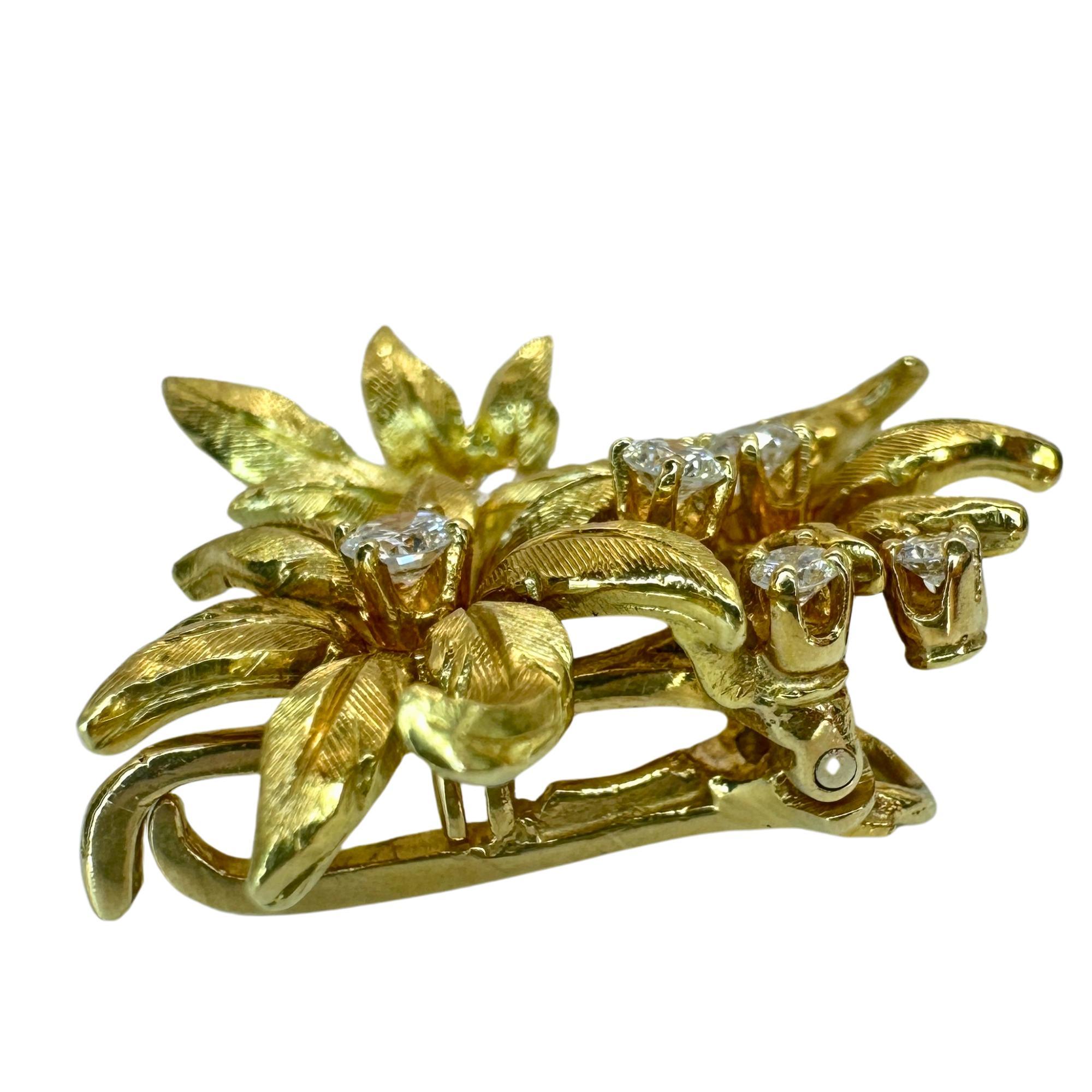 18k 1960er Kurt Wayne Diamant-Perlenanhänger mit Perlen (Rundschliff)