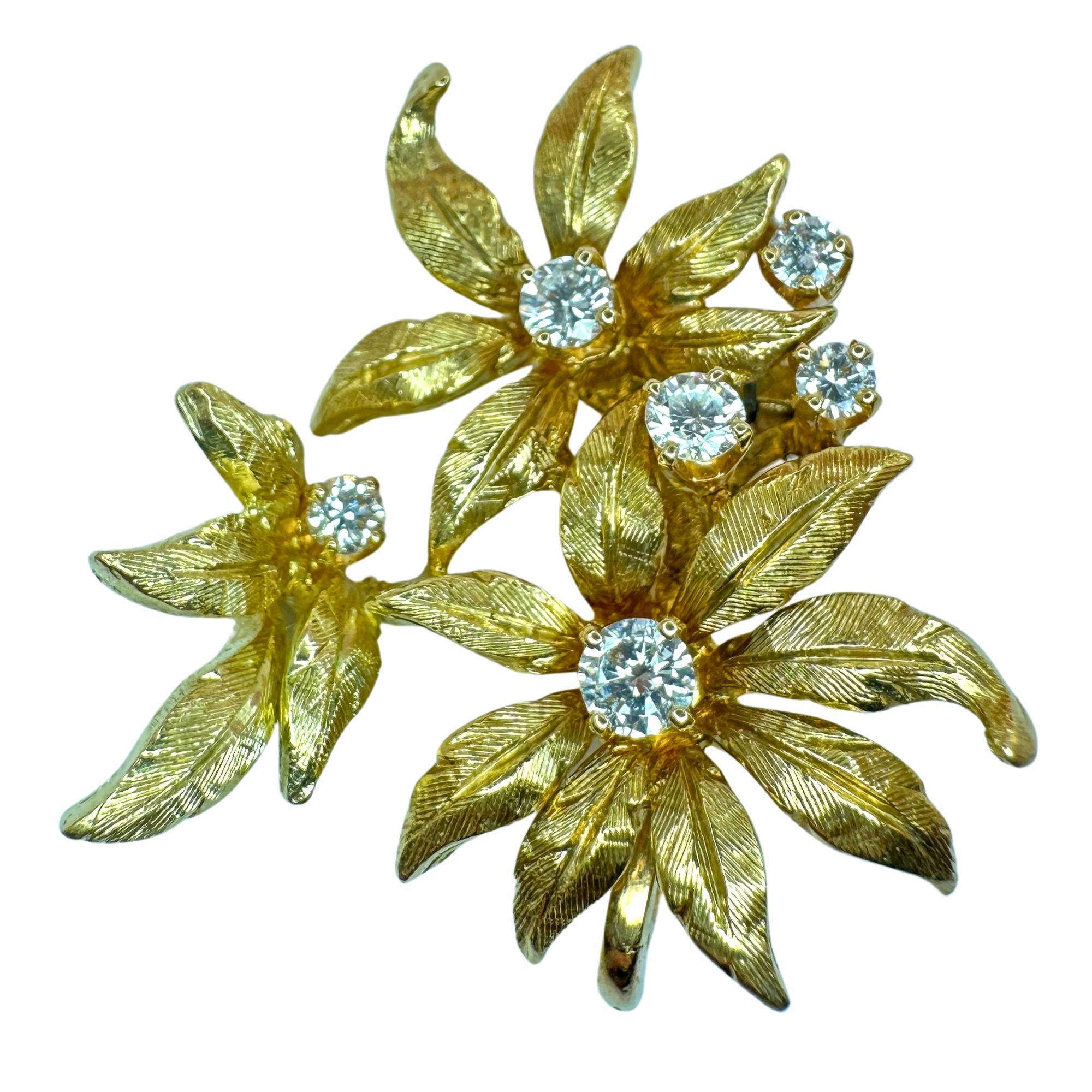 18k 1960er Kurt Wayne Diamant-Perlenanhänger mit Perlen 1