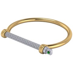18K 2-Tone Bracelet with 2.75 Carat of F VVS1 Brilliant Cut Diamonds and .30 Ct