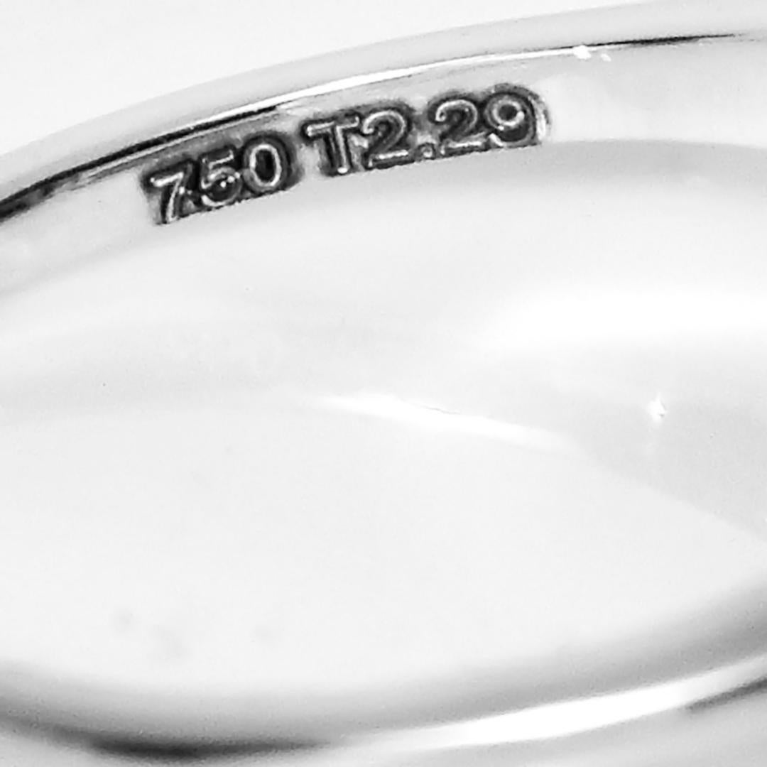 18K 2,29 ct  Anello di fidanzamento antico con tormalina blu Nature in vendita 2