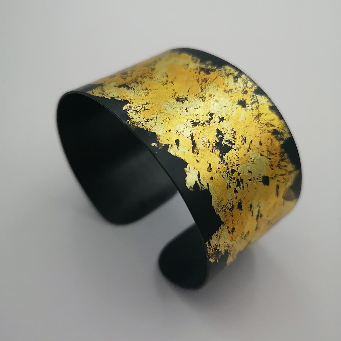 18K 22K 24K Gold Oxidized Silver Hand Made Braceled 5