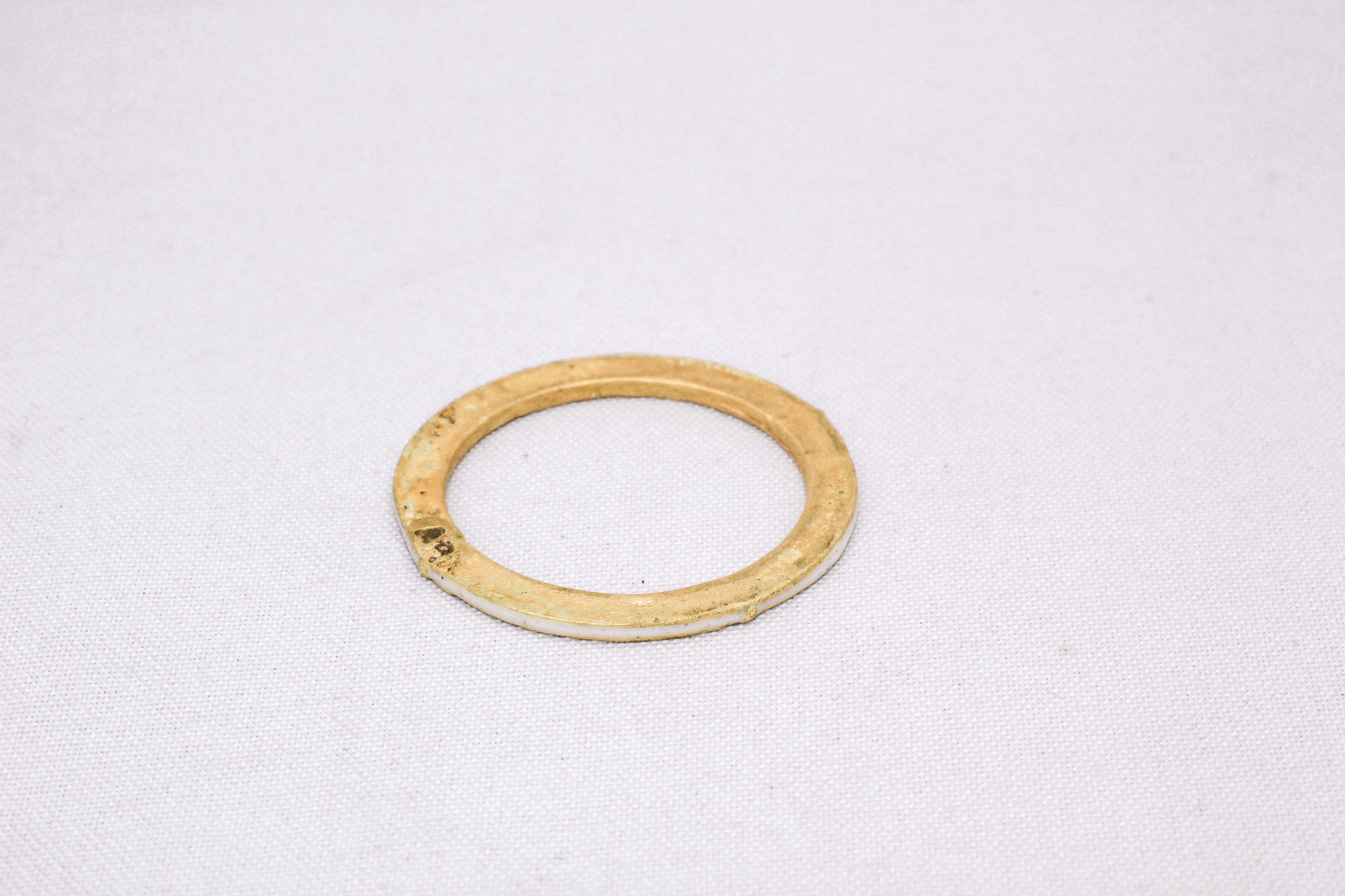 18K 22K Recycelter Gold-Emaille-Ring Stapel-Mode-Hochzeitsgeschenk für sie oder ihn für Damen oder Herren im Angebot