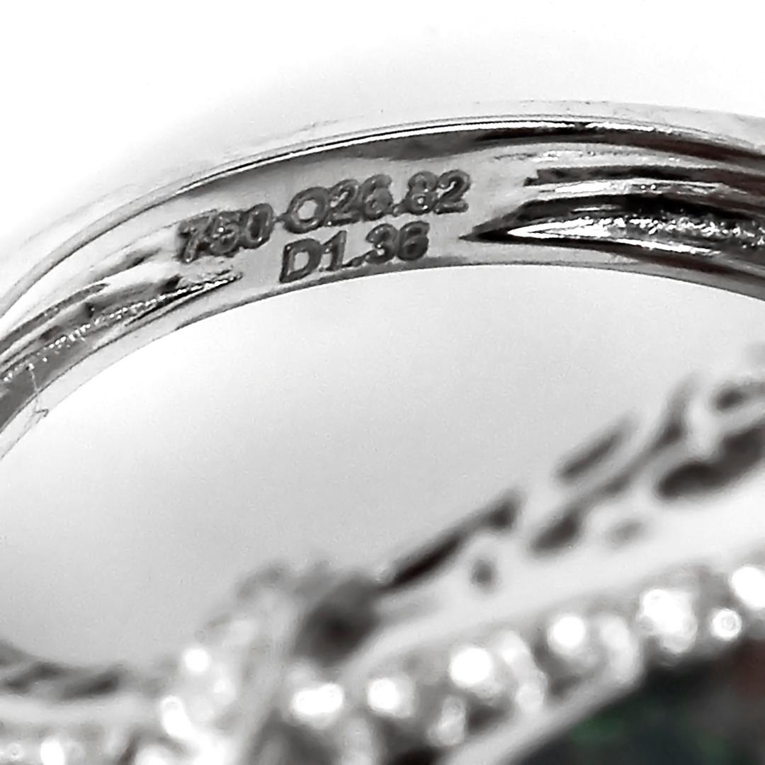 18K 26,82 ct  Anello da cocktail con diamanti opale nero, a colori naturali in vendita 2