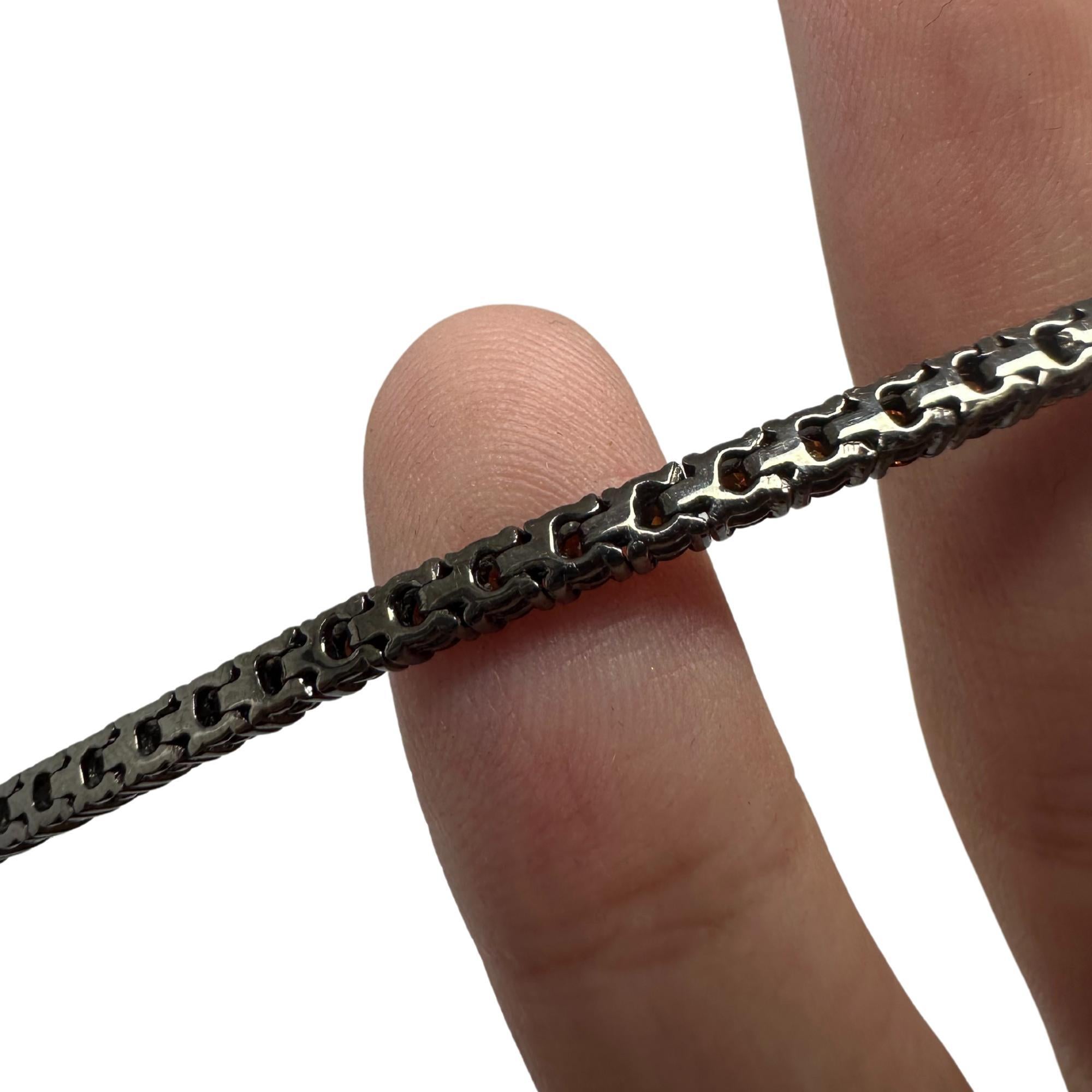 18K 3,05 Karat Braunes Diamant-Tennisarmband - 7 Zoll im Angebot 4