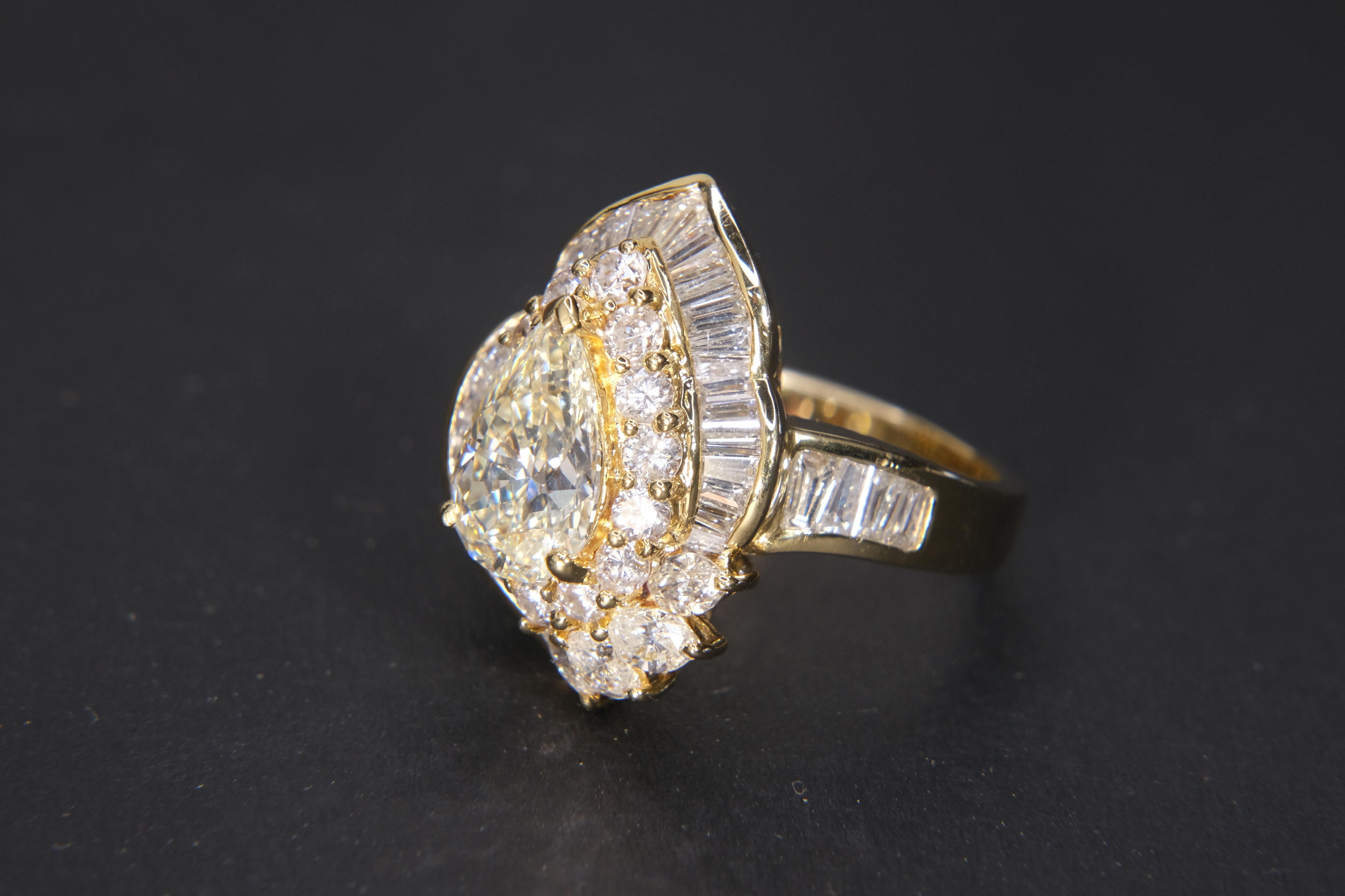 multi layer diamond ring