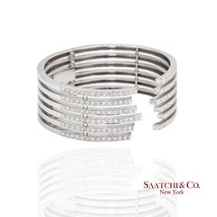 18K 750 Natural Gold Diamond Bangle Bracelets