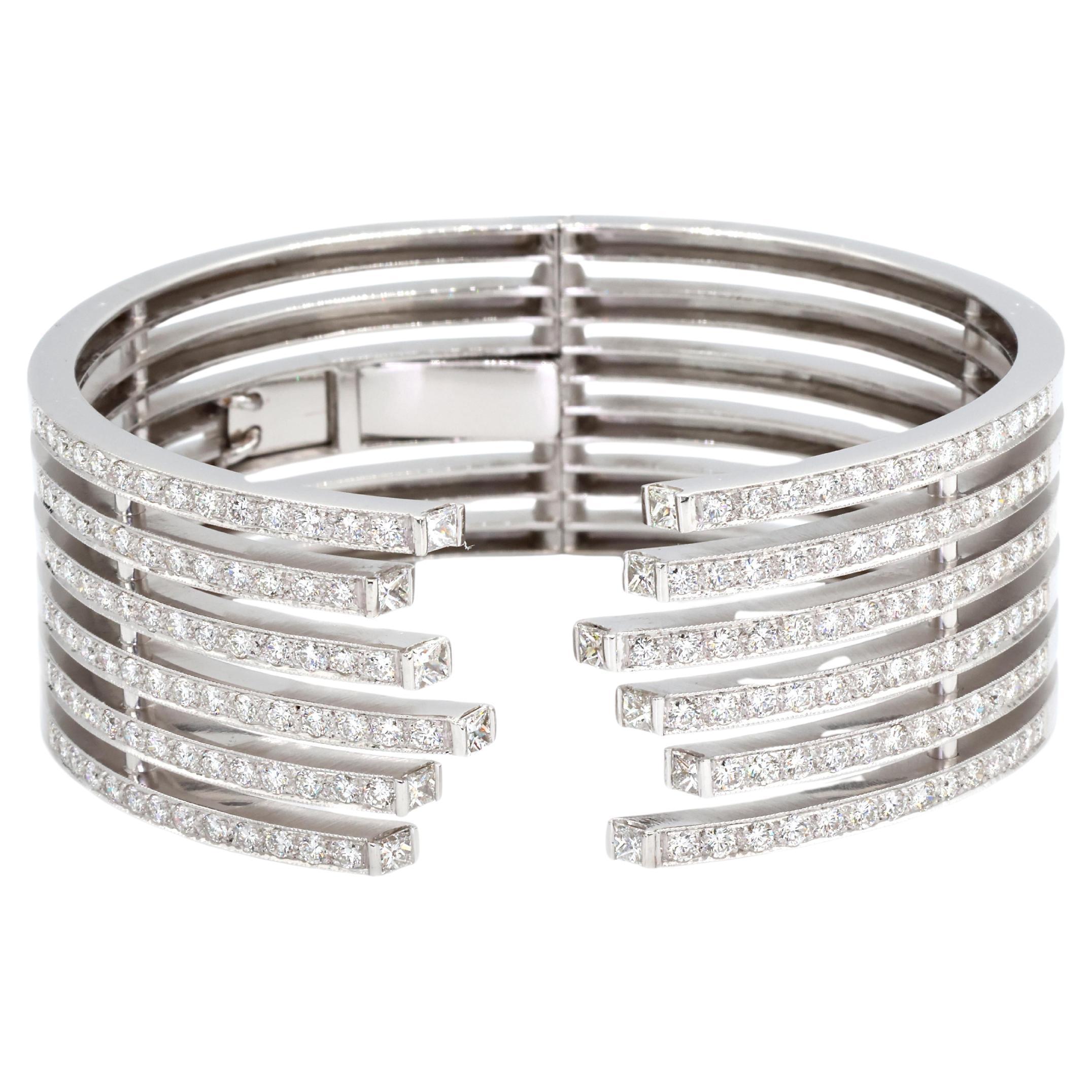 18K 750 Naturgold Diamant-Armspangen