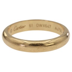 18K 750 Solid Yellow Gold Cartier Band Ring