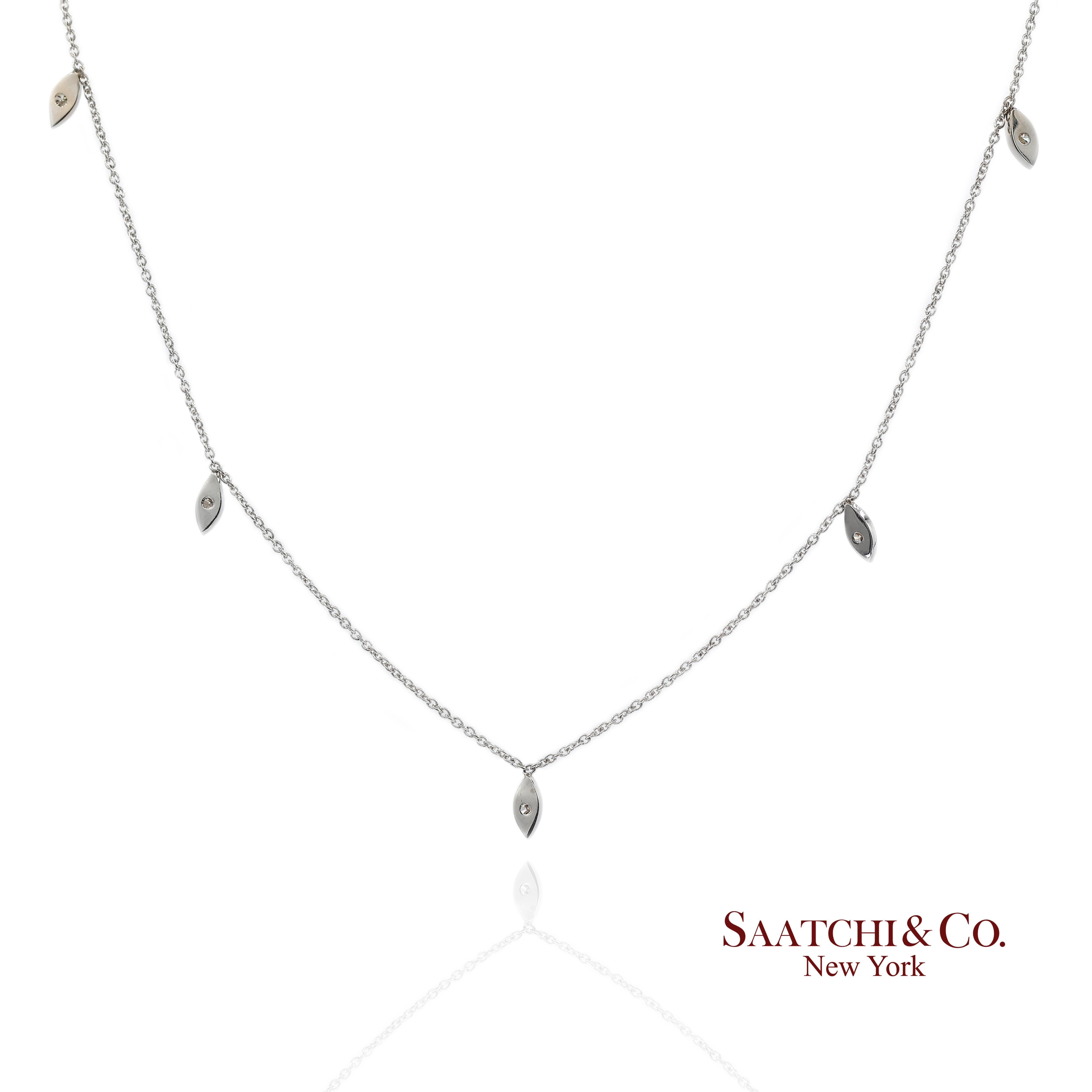 Collana con ciondolo con diamante naturale a forma di marquise

Tipo di metallo: Oro bianco 18k
Peso totale dell'articolo: 2,2 grammi
Grande: Yes One
Dimensioni: Lunghezza: 16,0 in X Larghezza: 7,0 mm X Altezza: 1,5 mm
1:
Pietra primaria: Diamante