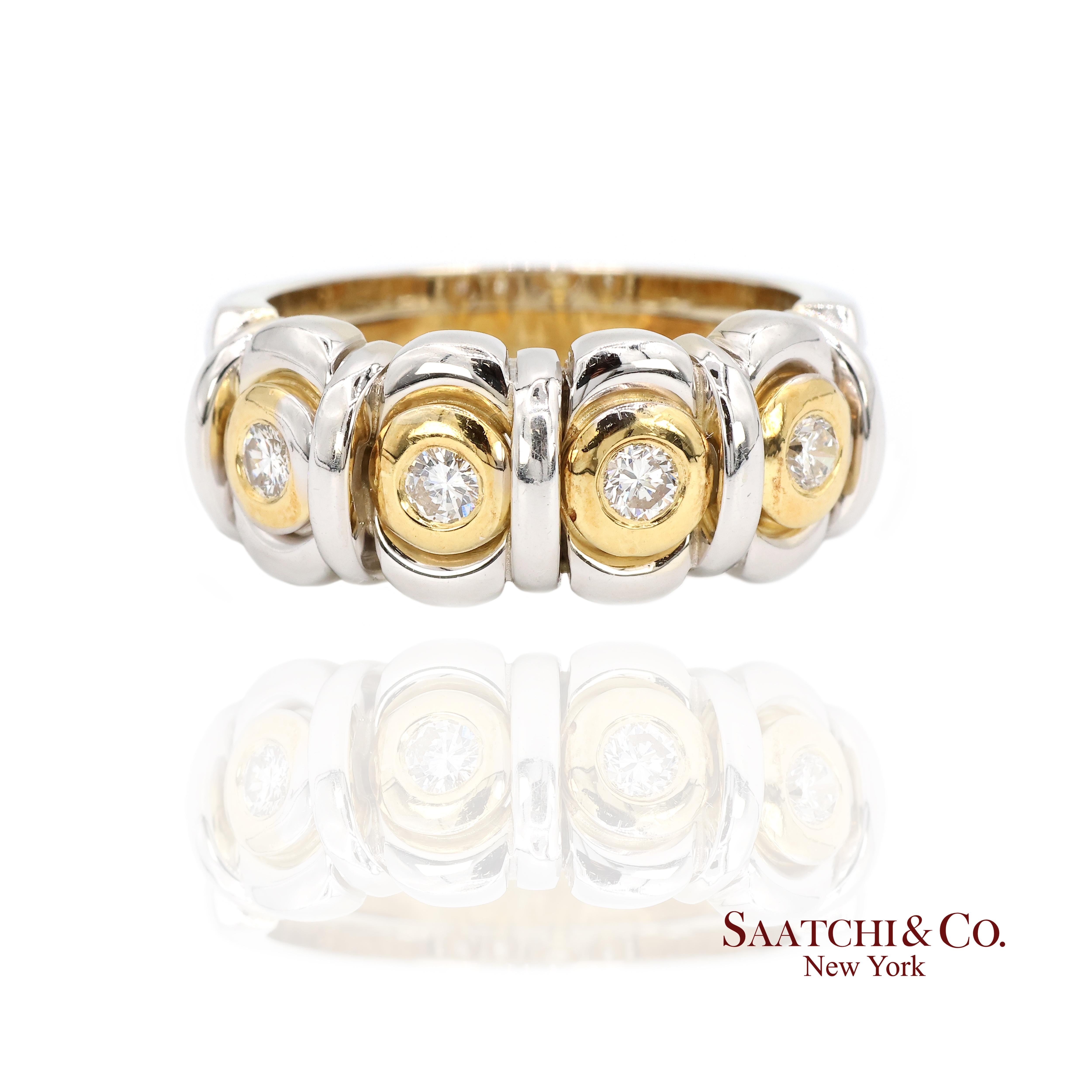 Anillo de oro con diamantes

Tipo de Metal: Oro 18k, Oro Blanco, Oro Amarillo
Peso total del artículo: 13,0 gramos
Tamaño del anillo: 7,5 (Redimensionable)
Dimensiones: Anchura 9,0 mm X Longitud 23,0 mm X Altura 6,0 mm
1:
Peso del diamante natural: