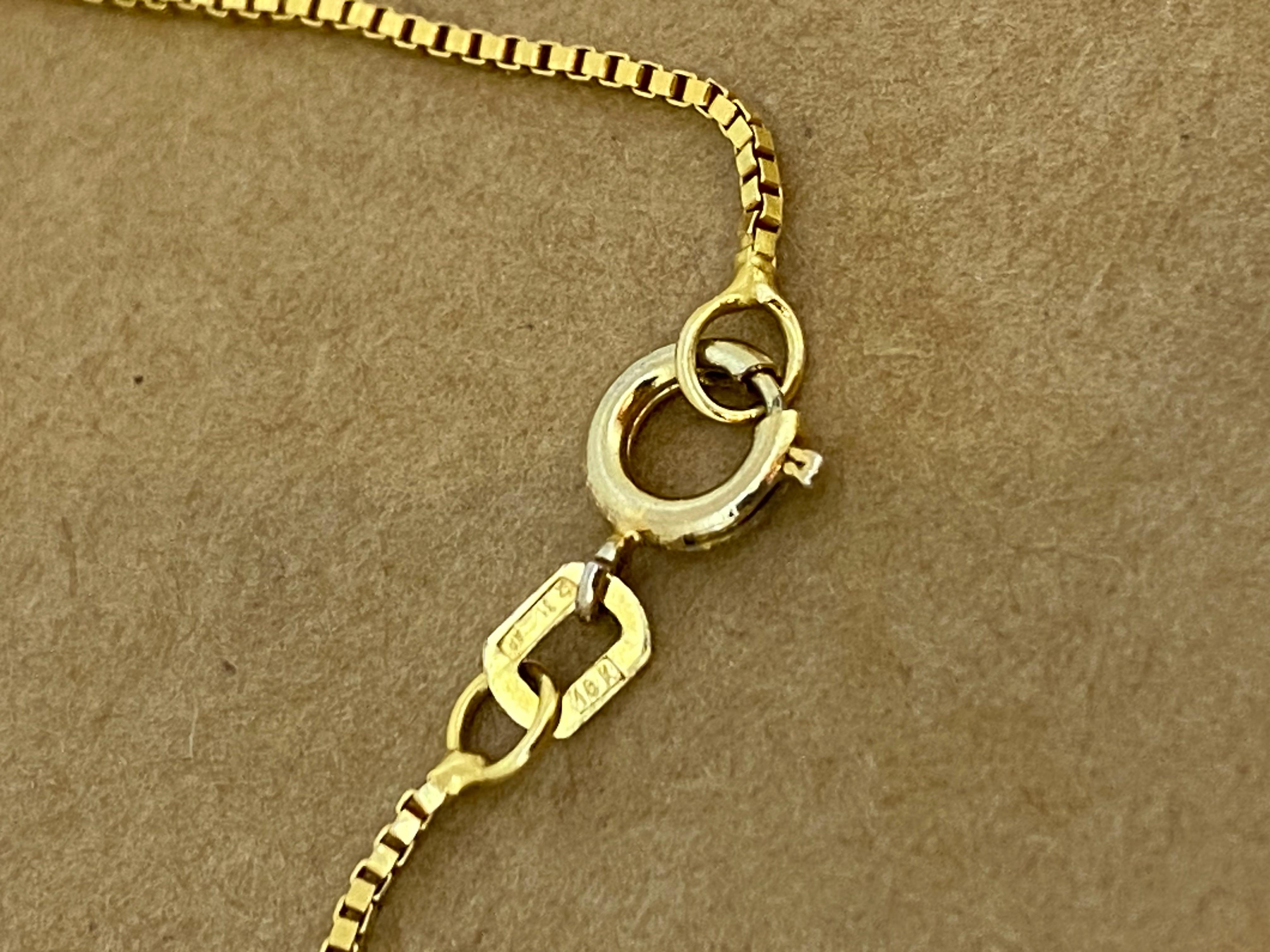 Chaîne à maillons en or jaune 18K 750, 59,5 cm - 23,4