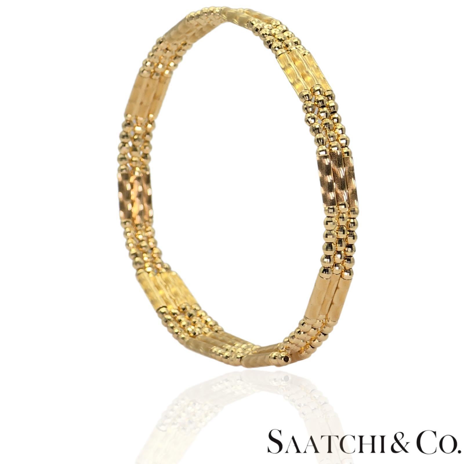 Contemporaneo Oro giallo 18K 750: Bracciale / Bangel / Collana, Catena magnetica. in vendita