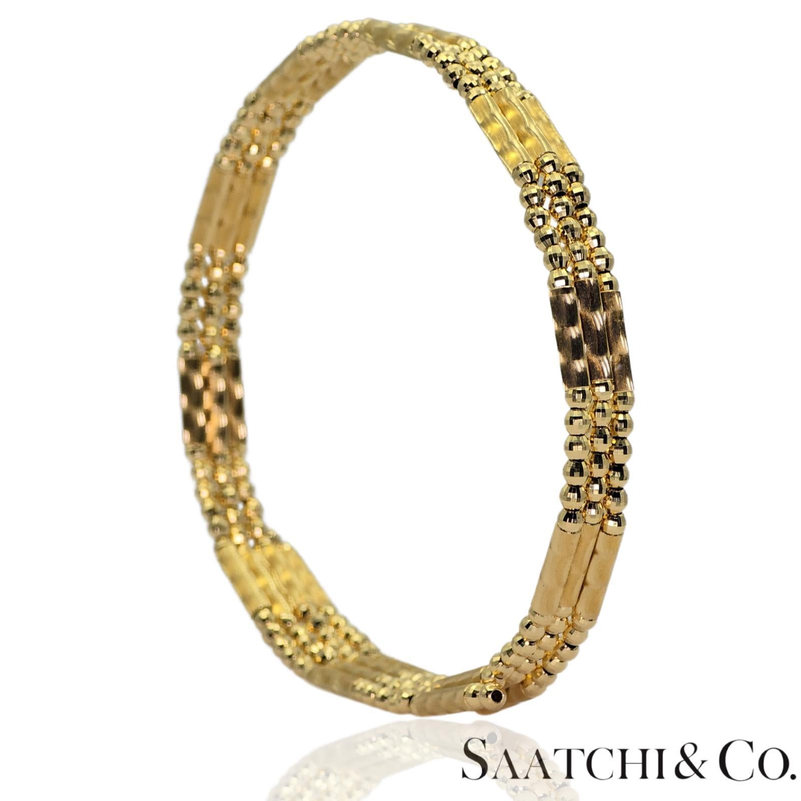 Oro giallo 18K 750: Bracciale / Bangel / Collana, Catena magnetica. in vendita 2