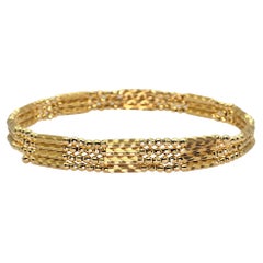 18K 750 Yellow Gold: Bracelet / Bangel / Necklace, Magnetic Chain.
