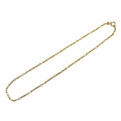 18K 750 Yellow Gold Chain Necklace 60cm