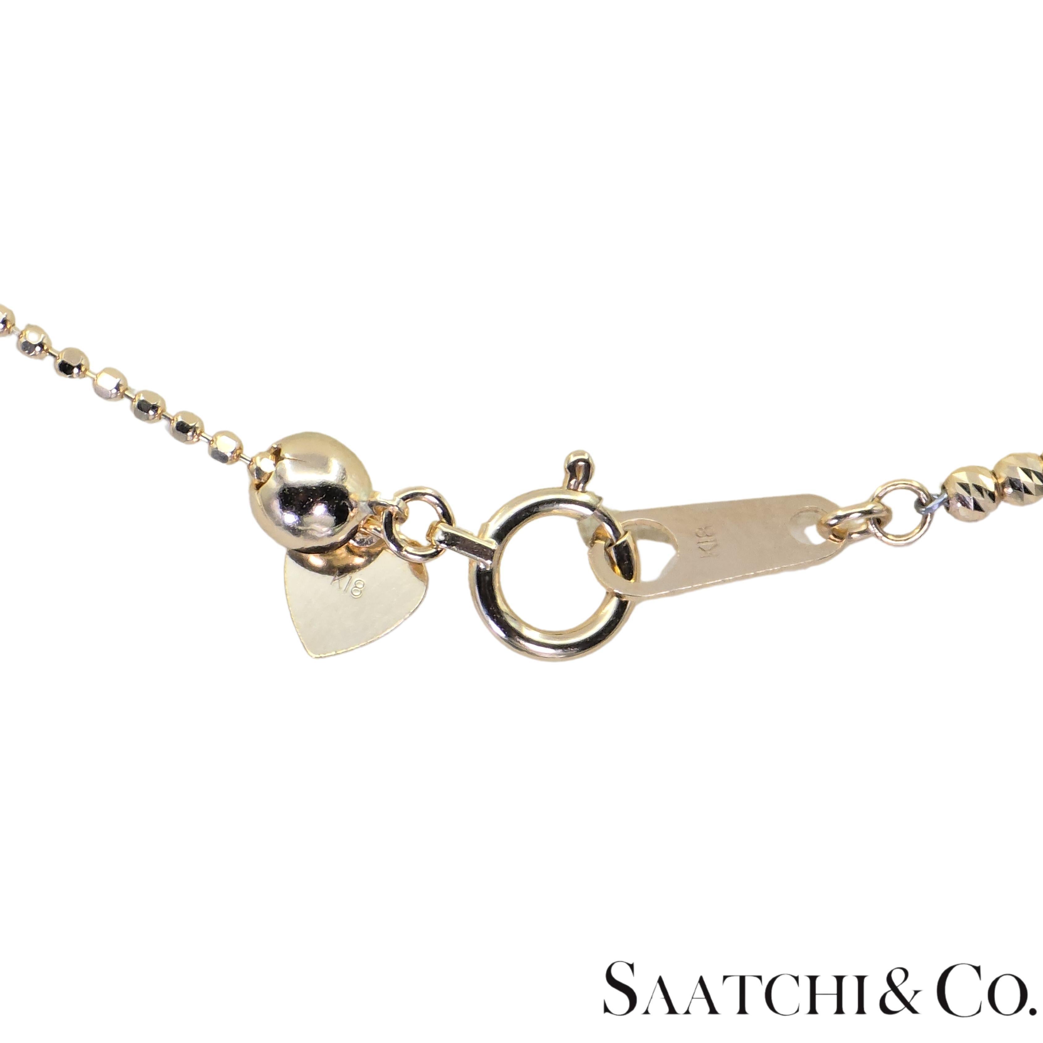 Oro giallo 18K 750 - Catena / Collana con taglio di diamante - 8,05 grammi in vendita 5