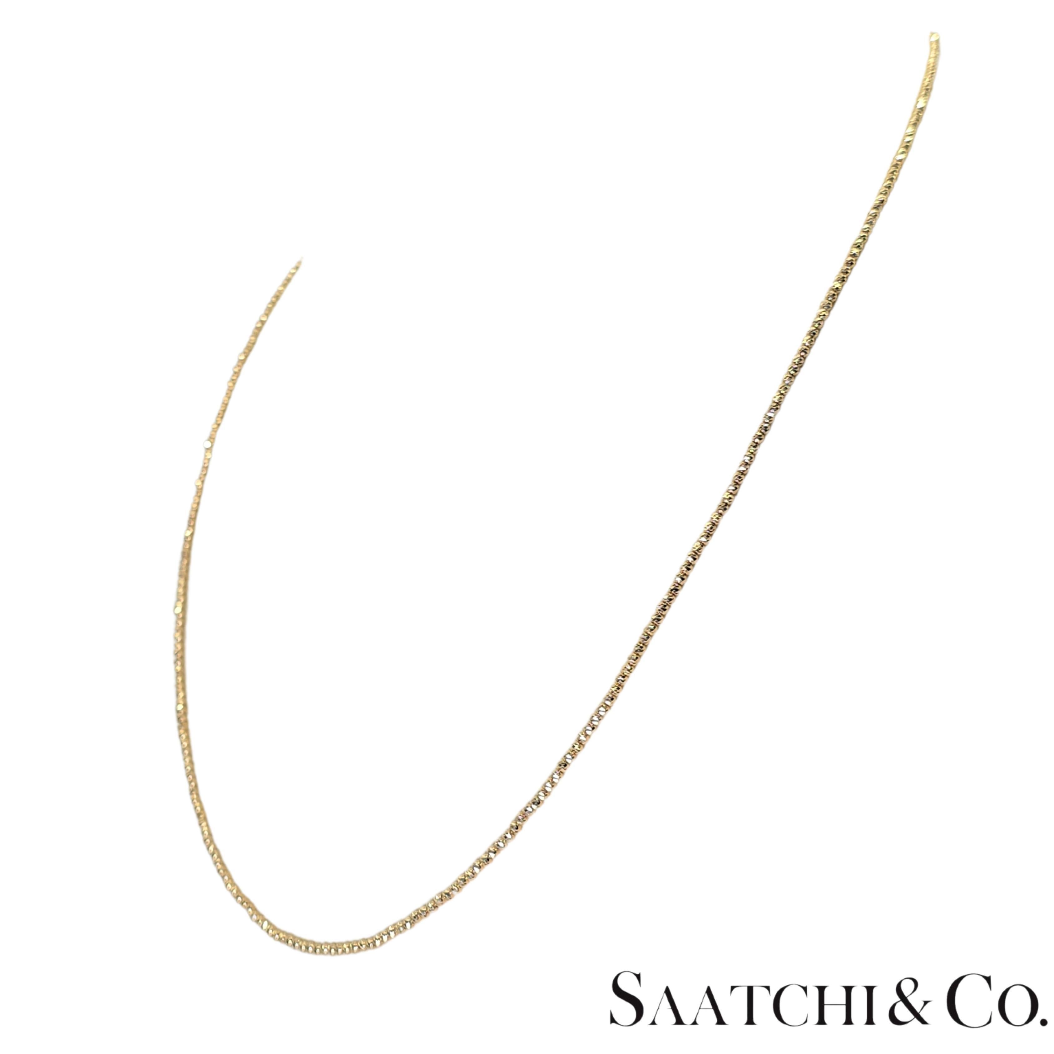 Oro giallo 18K 750 - Catena / Collana con taglio di diamante - 8,05 grammi in vendita 1