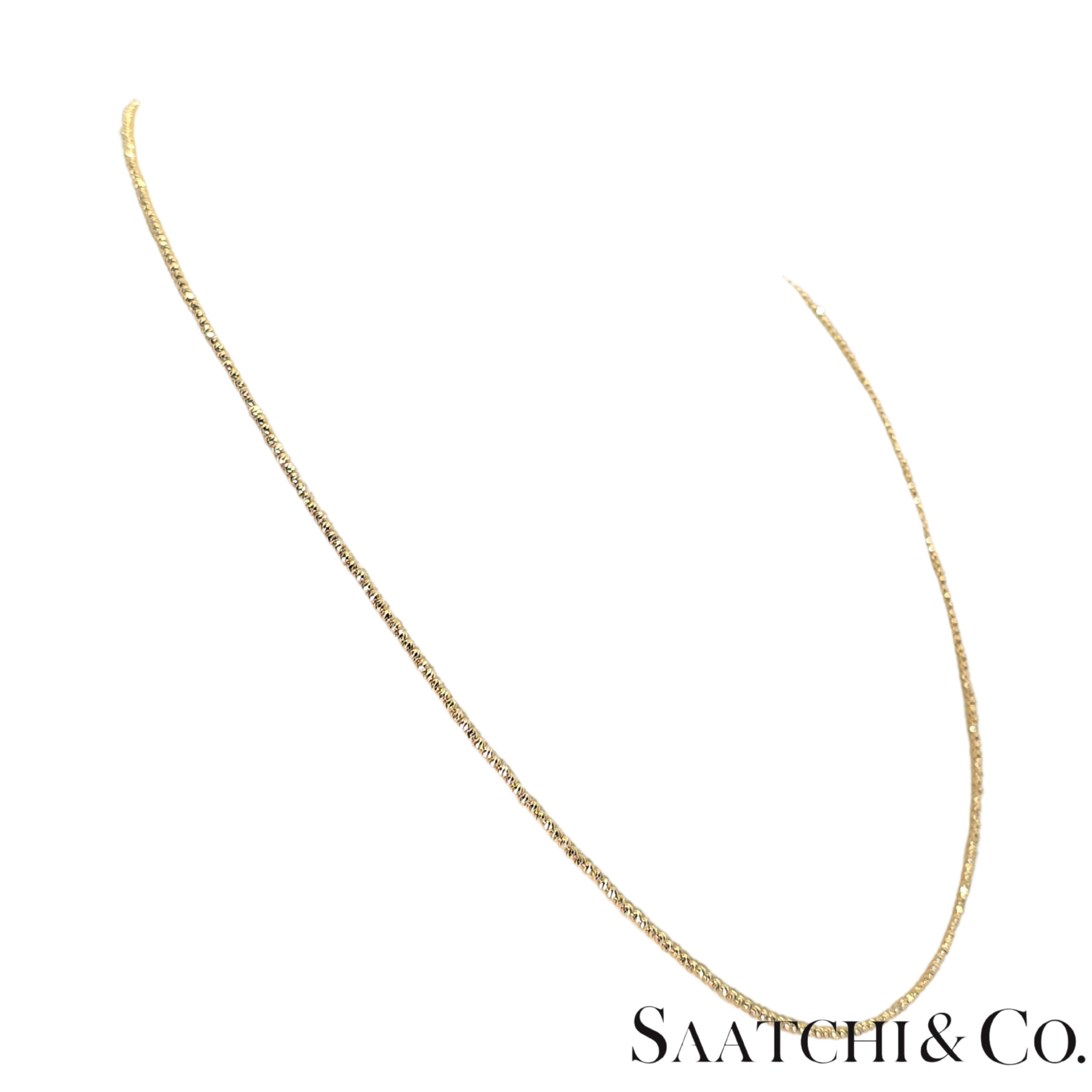 Oro giallo 18K 750 - Catena / Collana con taglio di diamante - 8,05 grammi in vendita 3