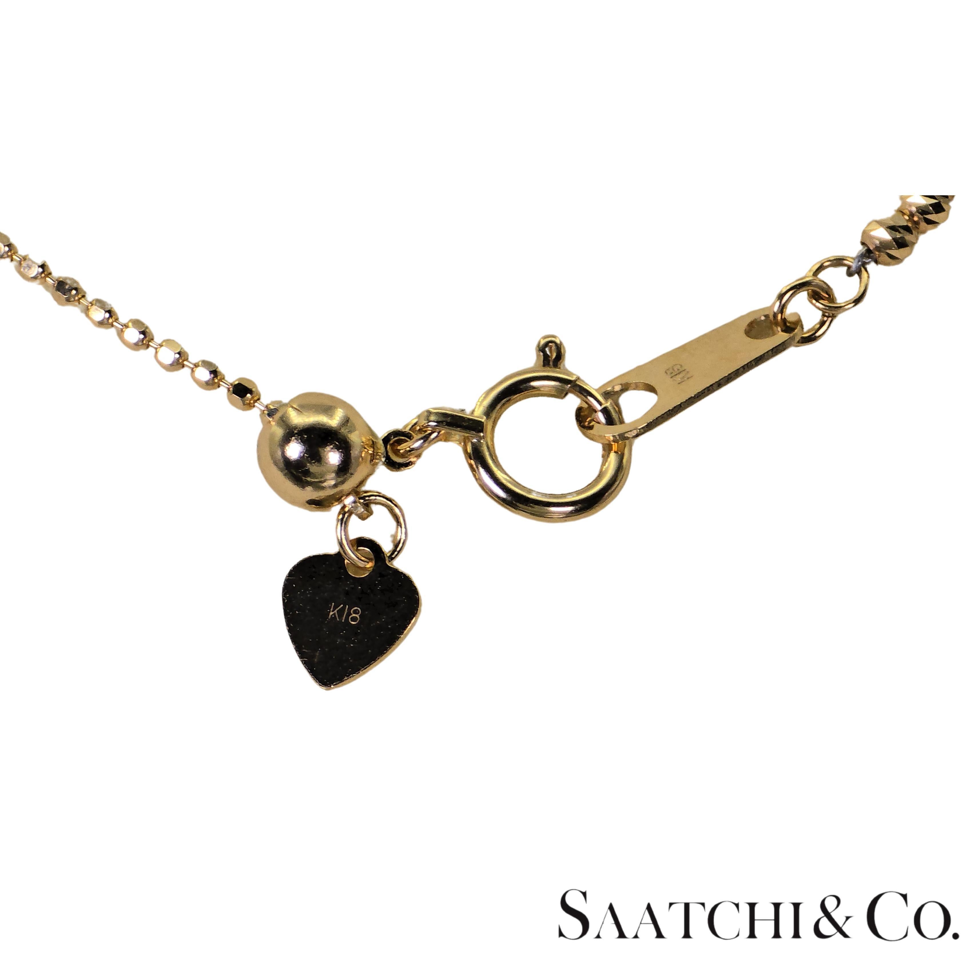 Oro giallo 18K 750 - Catena / Collana con taglio di diamante - 8,05 grammi in vendita 4