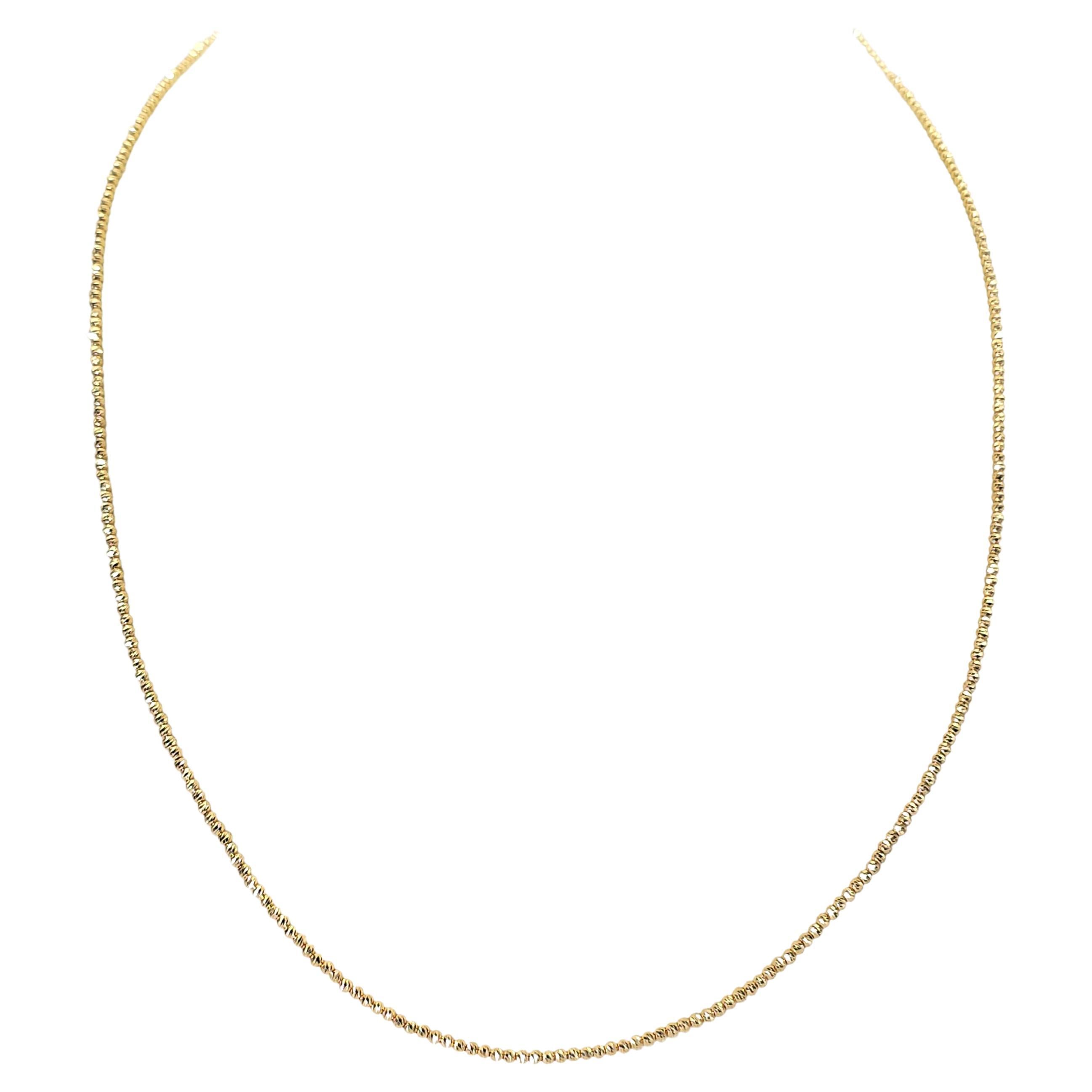 18K 750 Gelbgold - Kette / Halskette mit Diamantschliff - 8,05 Gramm