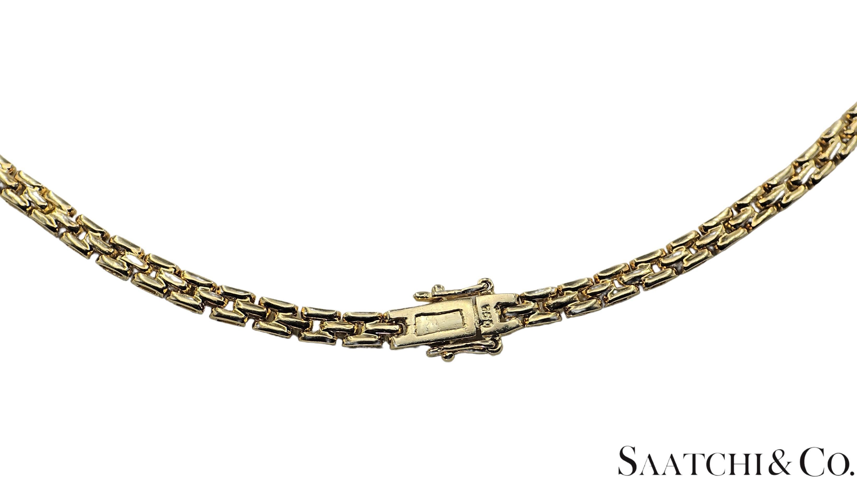 De las mujeres Oro Amarillo 18K 750 - Diamante Natural y Rubí Birmano: Collar en venta