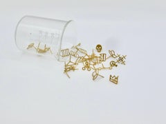 18 Karat Alchemistischer Ohrstecker Gold