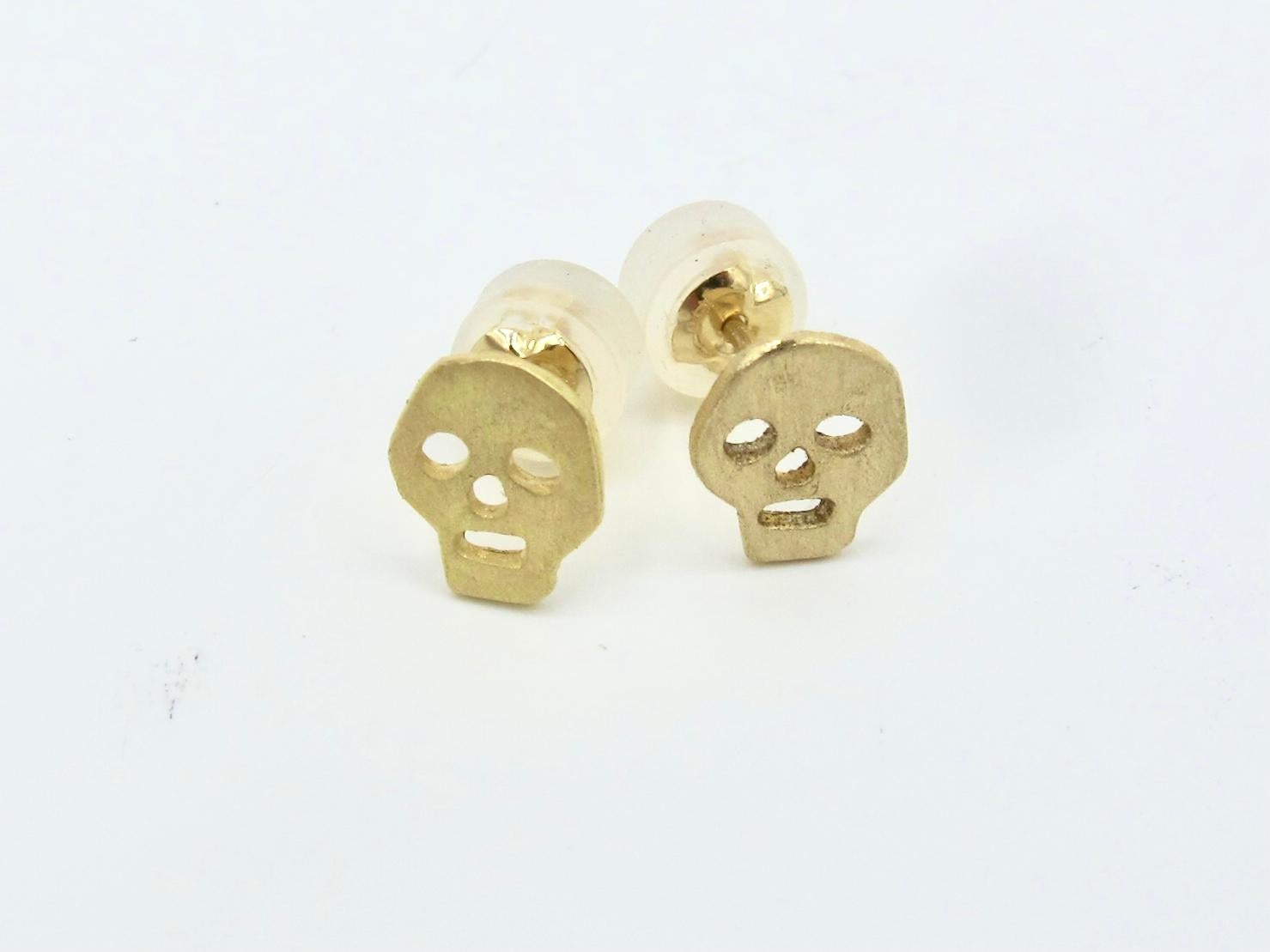 Boucles d'oreilles Mortis en or 18 carats et alchimique Unisexe en vente